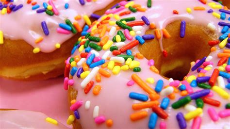 Colorful Doughnut Delight - HD Wallpaper