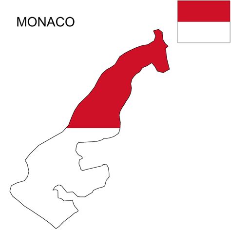 Monaco Flag Map and Meaning | Mappr