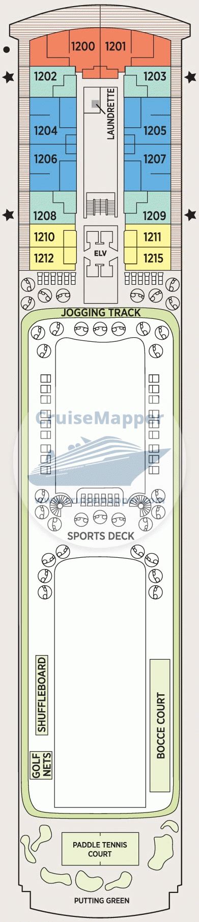 Seven Seas Splendor deck 12 plan | CruiseMapper