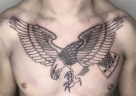 Share more than 72 eagle chest tattoo designs best - esthdonghoadian