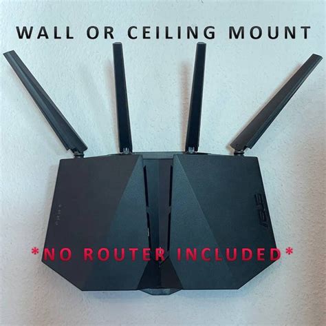 Asus Router Wall Mount Ceiling Mount Bracket RT-AX82U AX5400 INVISIBLE AI Mesh - Etsy