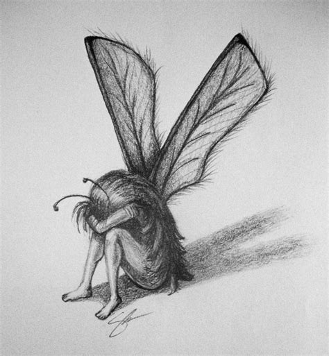 Easy Fairy Drawings In Pencil