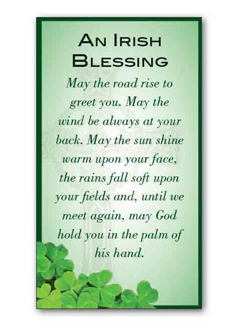 Gatto & Co – AN IRISH BLESSING PRAYER CARD