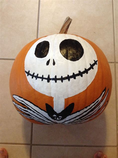 Jack skeleton pumpkin painting | Skeleton pumpkin painting, Nightmare ...