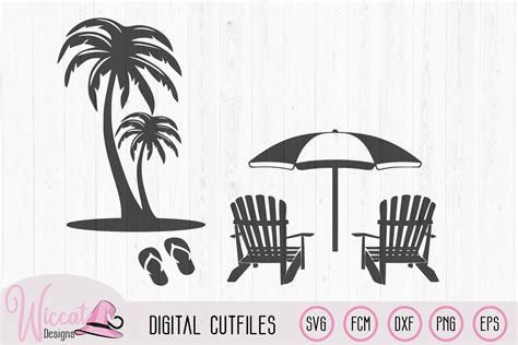 Drawing & Illustration Digital Beach Scene SVG etna.com.pe