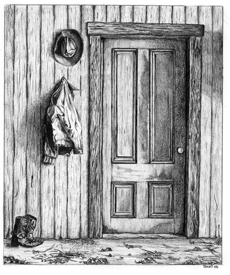 drawings - Door & Boots by Terri Barnard© | Art and Illustration | Pinterest | Pencil drawings ...