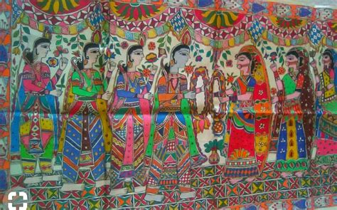 Ram Sita swayamvar | Indian paintings, Madhubani painting, Madhubani art