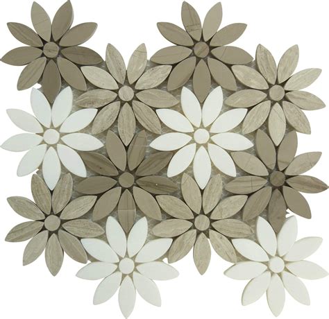 Kitchen Flower Tiles | Flower Wall Tile | Glass Tile Oasis — Oasis Tile