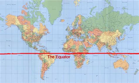 Equator Line Map