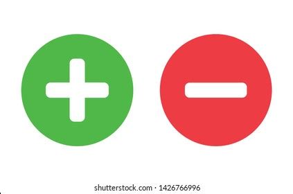 Plus Minus Sign Set Vector Stock Vector (Royalty Free) 1426766996 | Shutterstock