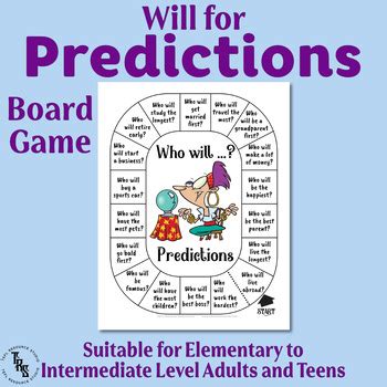 Prediction Board Game- Will for Predictions- ESL Speaking Activity for ...