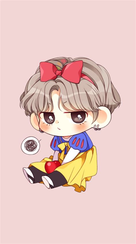 Chibi Taehyung Bts Fanart - 765x1368 Wallpaper - teahub.io