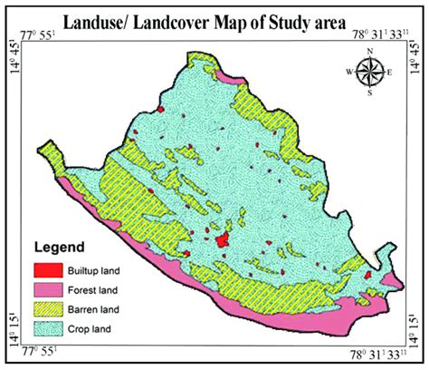 Land use/ Landcover map of Pulivendula Taluk | Download Scientific Diagram