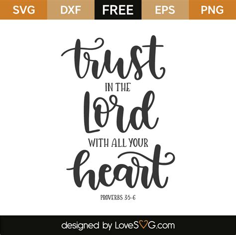 Proverbs 3:5-6 - Lovesvg.com