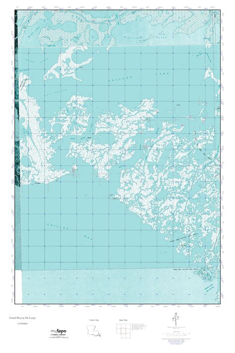 MyTopo Grand Bayou Du Large, Louisiana USGS Quad Topo Map