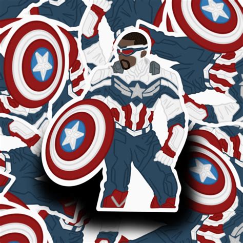 Captain America Sticker Pack - Etsy