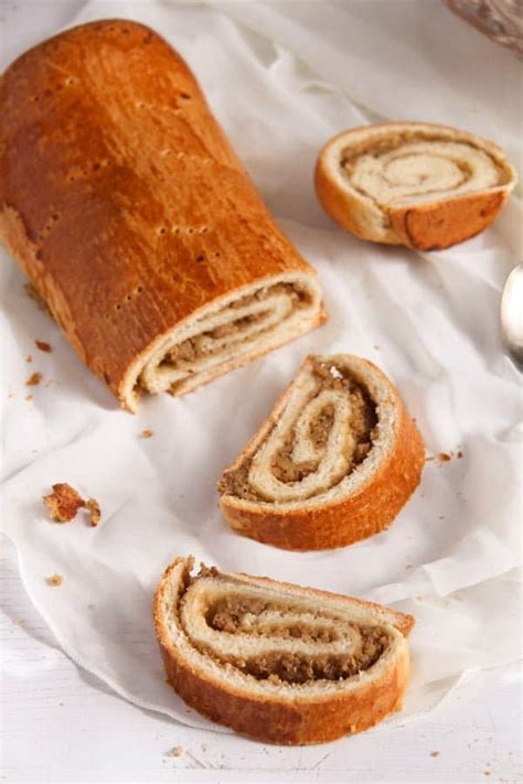 Traditional Hungarian Pastry Rolls with Walnut Filling