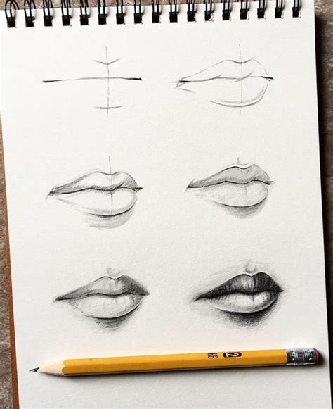 Dibujo paso a paso de unos labios a lapiz Lips Drawing, Hand Art Drawing, Pencil Drawings Easy ...