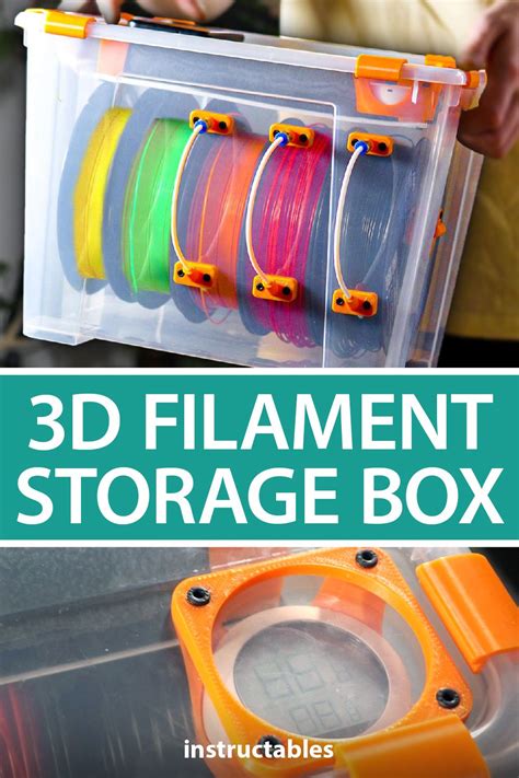 Handy_Bear used an IKEA storage container to make a 3D filament box that has ports for the ...