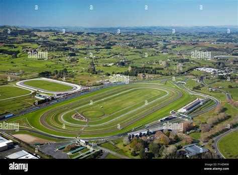 Pukekohe Park Raceway with motor and horse racing circuits, Pukekohe ...