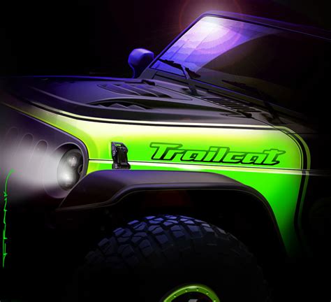 The Jeep Wrangler “Trailcat” is one of seven new concepts Je : Automotive Addicts