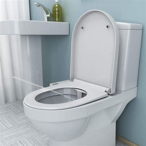 Self Cleaning Single Nozzle Non-Electric Mechanical Bidet Toilet Seat ...