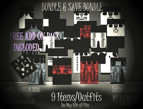 Clothing Bundle + PSD FIles ( 46 files/images in Total - IMVU Shop and File Sales