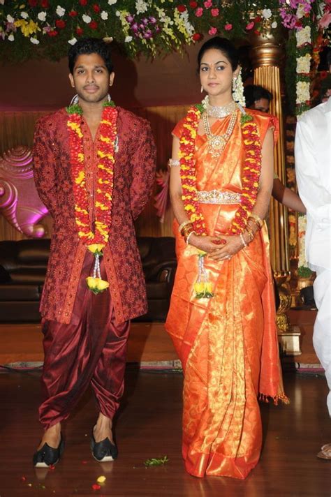 Allu-arjun-sneha-wedding-reception Stills, pics | South Wood Gallery