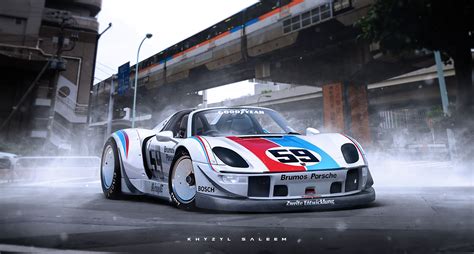 Porsche 918 Spyder Gets Rauh-Welt Begriff Body Kit in Extremely Wild Rendering - autoevolution