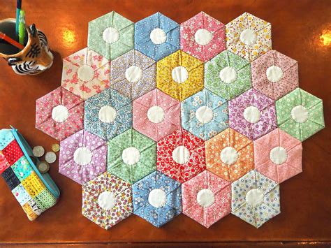 Hexagon Quilt PDF Pattern Unique Fabric Folding Method Quilt - Etsy ...