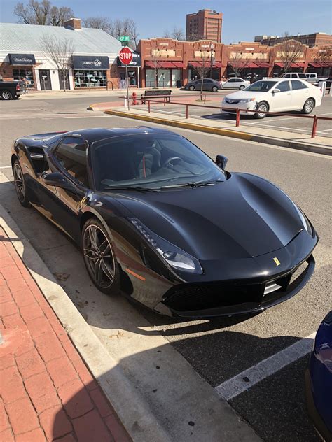 [Ferrari 488 Pista] Spotted this black beauty a couple days ago : r/spotted