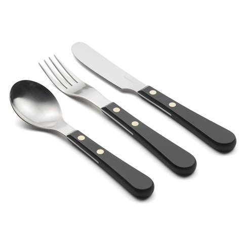 Provençal Black Six-piece Cutlery Place Setting - David Mellor | Modern ...