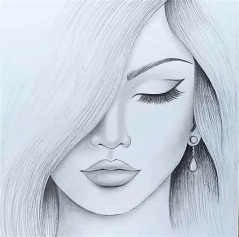 the most beautiful girl drawing | Girl drawing easy, Girl drawing, Beautiful girl drawing