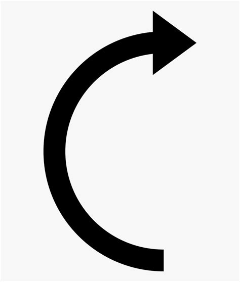 Right Curved Arrow - Circle , Free Transparent Clipart - ClipartKey