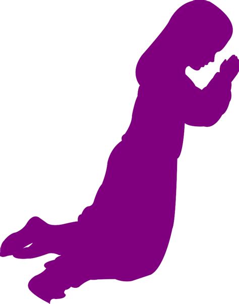 Praying Child Silhouette | Free vector silhouettes