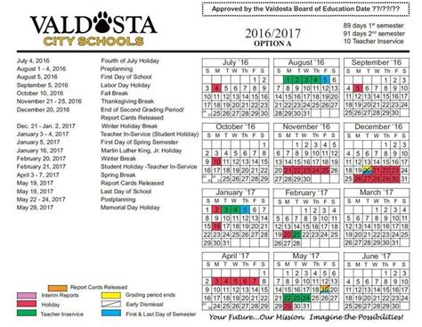 Valdosta City Schools sets 2016-17 calendar | Local News ...