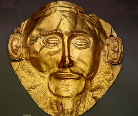 Agamamnons mask | Mycenaea | Mycenae, Mycenaean, Ancient