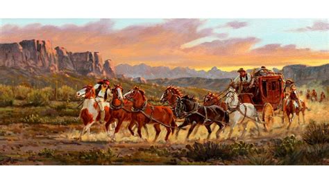 Ron Stewart Oil Painting, "Stagecoach" , #100