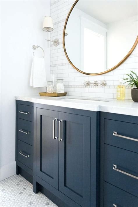 Royal Blue Navy Blue Vanity Bathroom Ideas