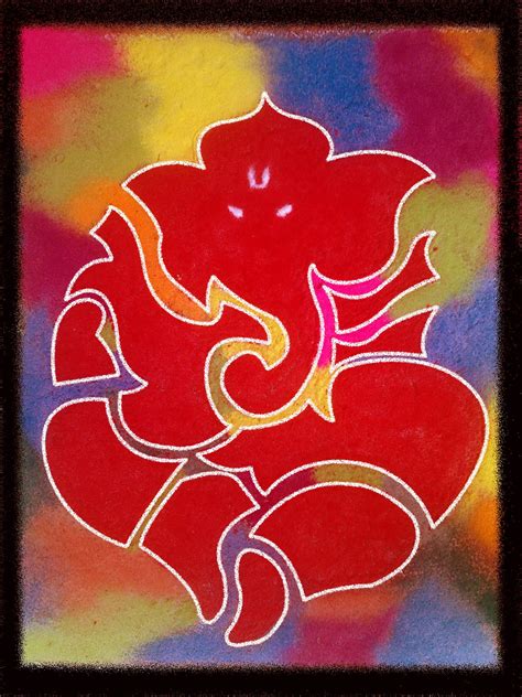 Rangoli--A Traditional Artistic Expression: Ganesh Special