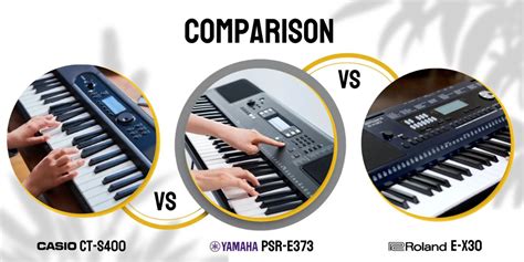 Comparison: Casio CT-S400 vs Yamaha PSR-E373 vs Roland E-X30