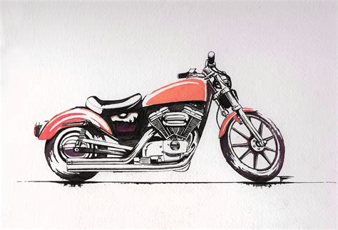 Harley-Davidson Ink drawing on Wacom Gallery