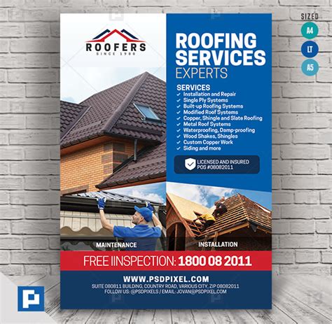 Roofing Flyers Templates - Printable Word Searches