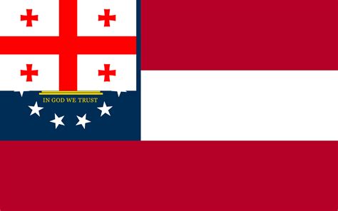 Flag of Georgia if it was colonized by Georgia. : r/vexillologycirclejerk