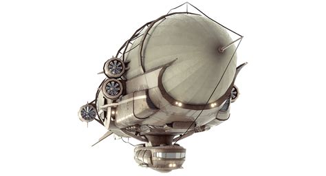 Steampunk airship - model - TurboSquid 1503383