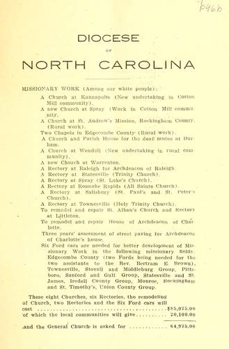 Diocese of North Carolina (edition) | Open Library