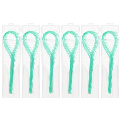 NUOLUX Floss Threaders Dental Bridge Threader Teeth Braces Aid Brace Picks Orthodontic Sticks ...