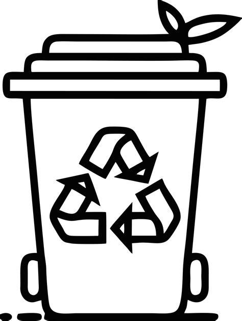 Trash icon. Recycle icon black silhouette. recycle symbol design on Vector illustration 14275850 ...