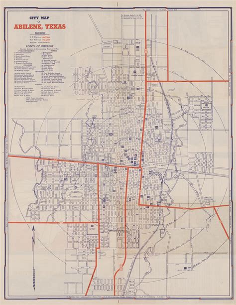 City Map of Abilene, Texas - The Portal to Texas History