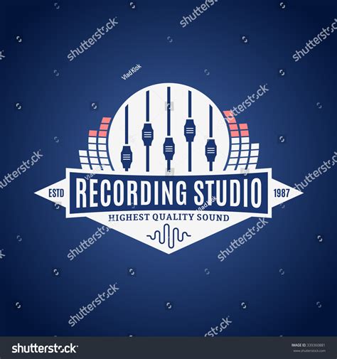 Recording Studio Logo Template. Music Icon For Audio Recording ...